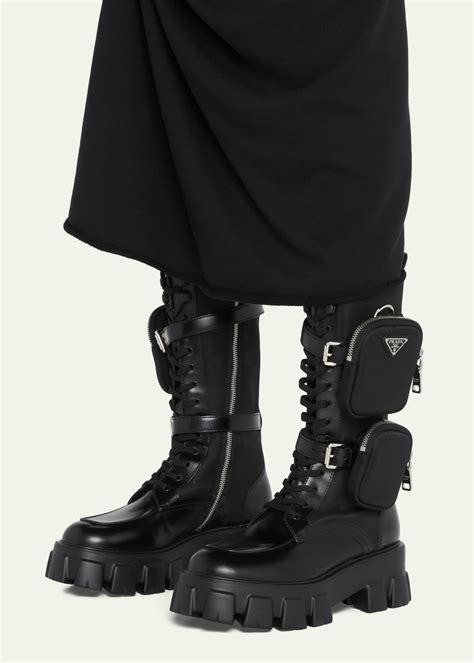 prada boots with pockets price|prada combat boots sale.